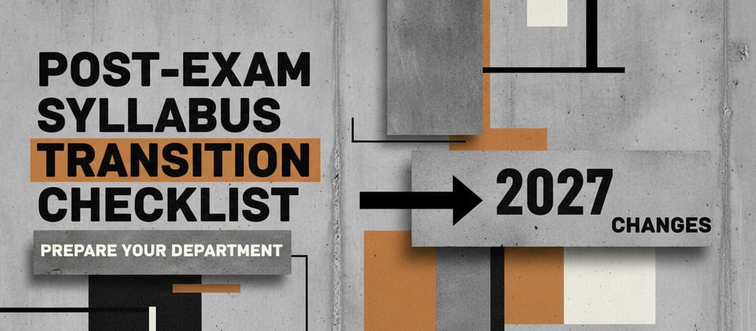Your 2027 Syllabus Transition Starts Today, Not Next Year