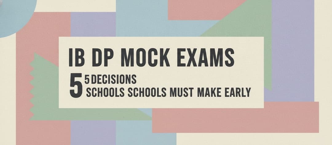IB DP Mock Exams: 5 Decisions Schools Must Make Early