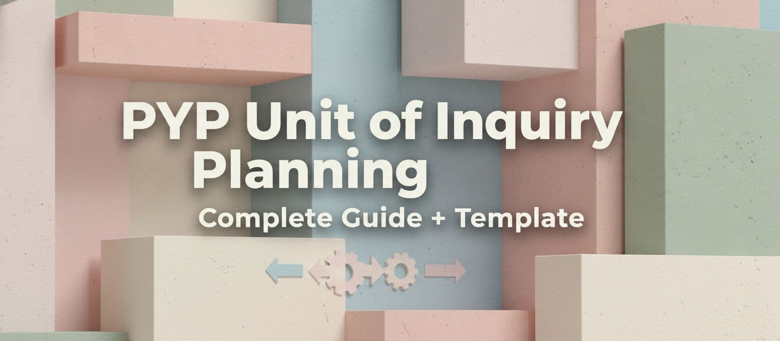 PYP Unit of Inquiry Planning: Complete Guide + Template cover image